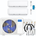 MRCOOL DIY 4th Gen Multi-Zone 2-Zone 27,000 BTU 22 SEER (12K + 18K) Ductless Mini-Split Air Conditioner and Heat Pump