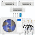 MRCOOL DIY 4th Gen 3-Zone 48,000 BTU 21 SEER (12K + 18K + 18K) Ductless Mini Split AC and Heat Pump with Ceiling Cassettes