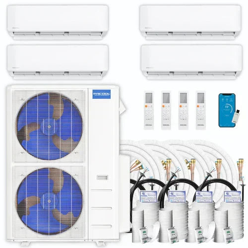 MRCOOL DIY 4th Gen Multi-Zone 4-Zone 36,000 BTU 22 SEER (9K + 9K + 9K + 12K) Ductless Mini-Split Air Conditioner and Heat Pump